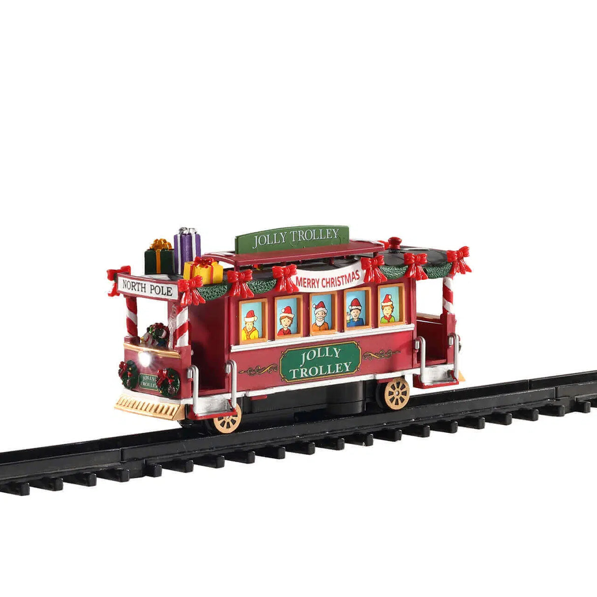 Lemax Caddington Village 16.1cm Lit Jolly Trolley Christmas Village Scene - 04738