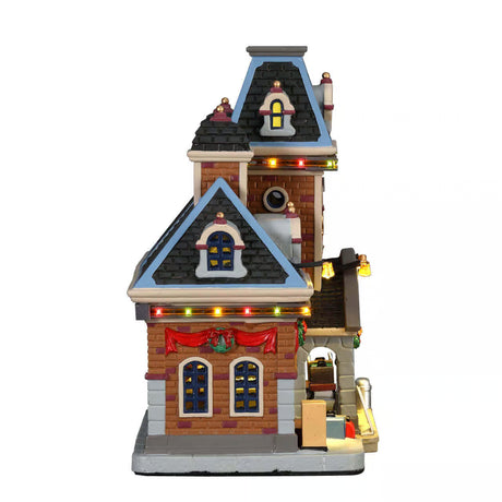 Lemax Caddington Village 21.6cm Main Terminal Train Station Village Scene - 75194