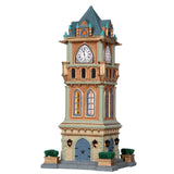 Lemax Caddington Village 27.5cm Lit Municipal Clock Tower Christmas Village Scene - 05007