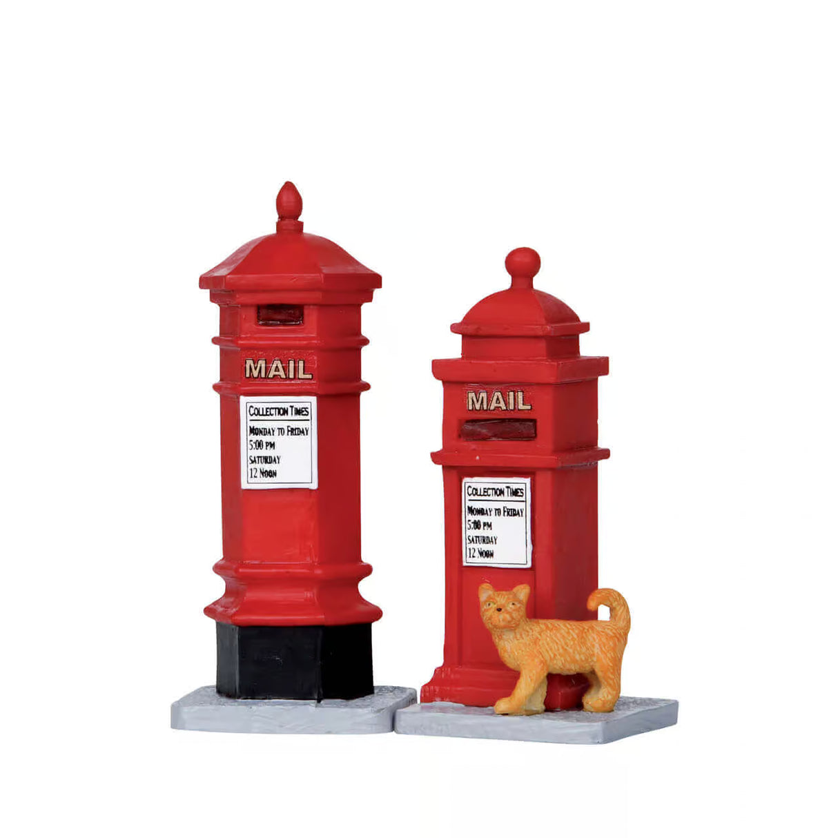 Lemax Caddington Village 7cm Victorian Mailboxes Christmas Village Scene - (Set of 2) - 14362