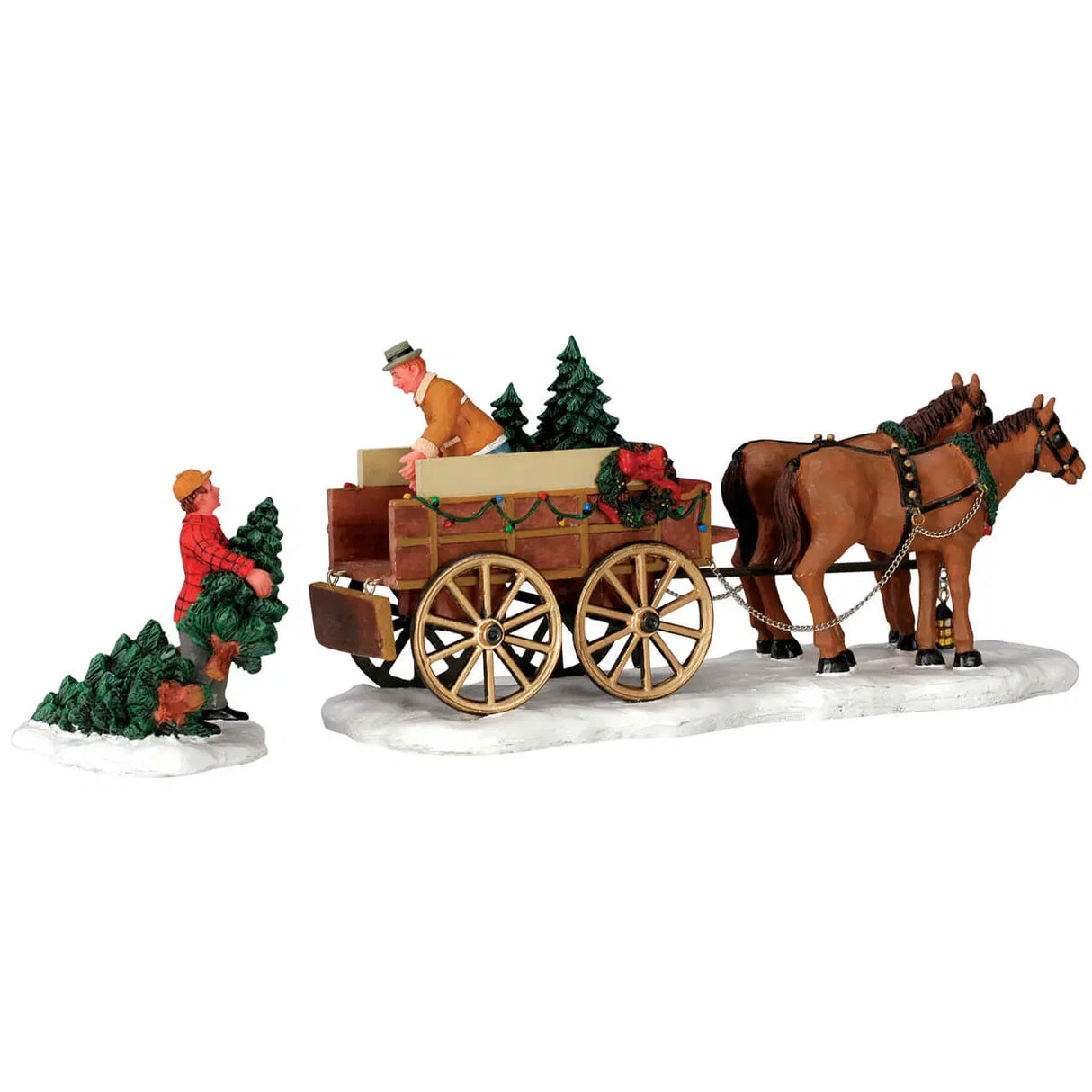 Lemax Caddington Village 9.8cm Christmas Tree Wagon Christmas Figurines - 43451