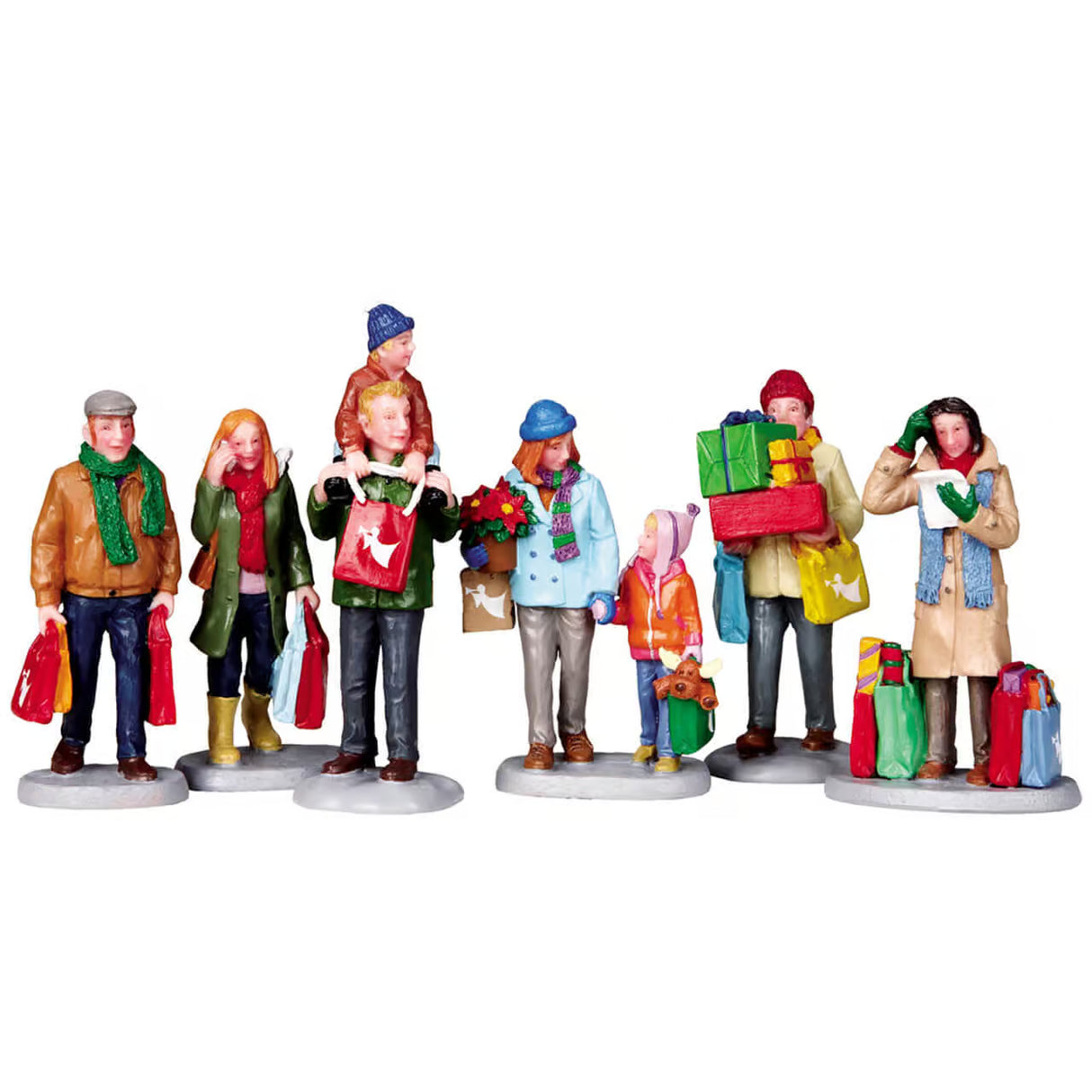 Lemax Caddington Village Holiday Shoppers Figures - (Set of 6) - 92683
