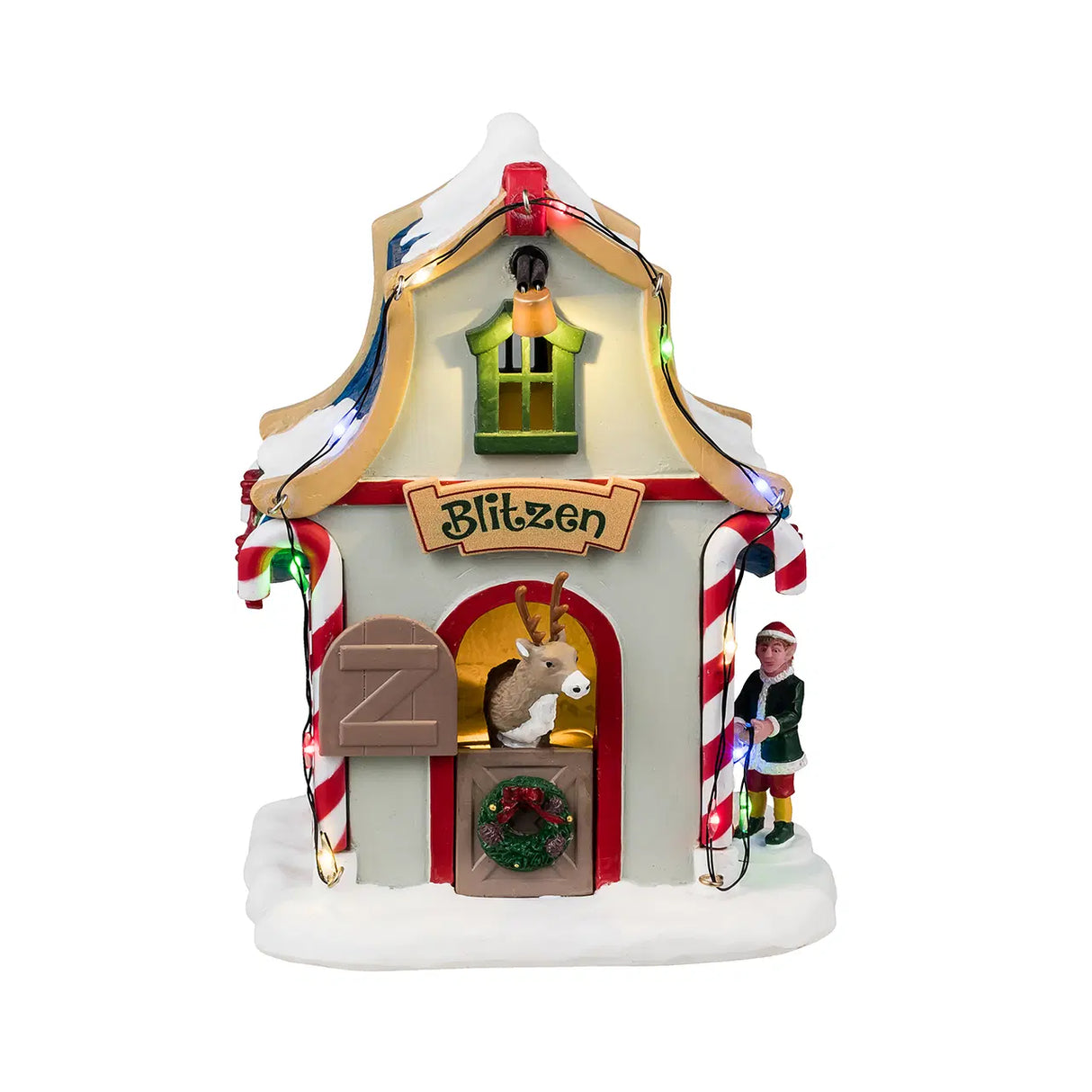 Lemax Santa's Wonderland 13.2cm Blitzen's Den Christmas Village Scene - 44334