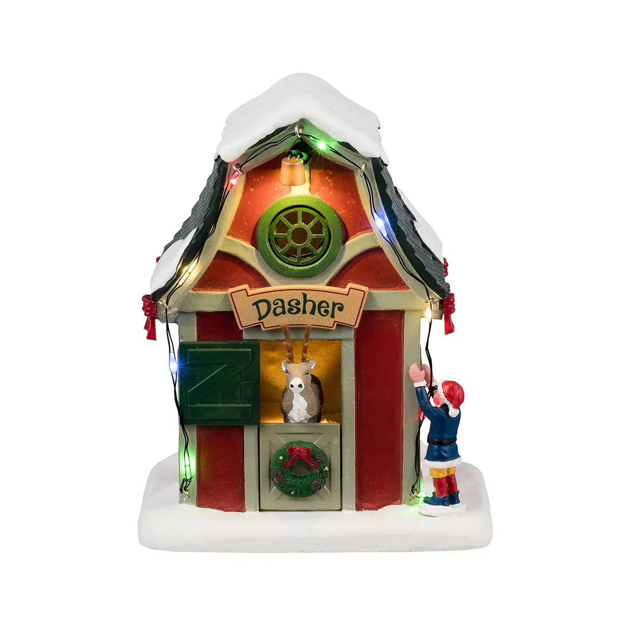 Lemax Santa's Wonderland 12.8cm Dasher's Den Christmas Village Scene - 44331