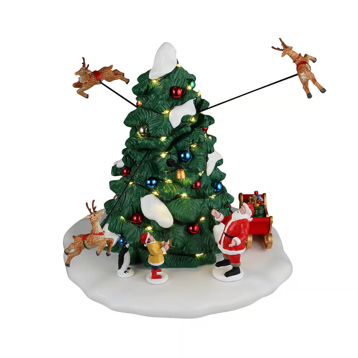 Lemax Santa's Wonderland 20.5cm Reindeer Races Christmas Scene - 54455