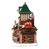 Lemax Santa's Wonderland 22.5cm Reindeer Stables Christmas Village - 25926