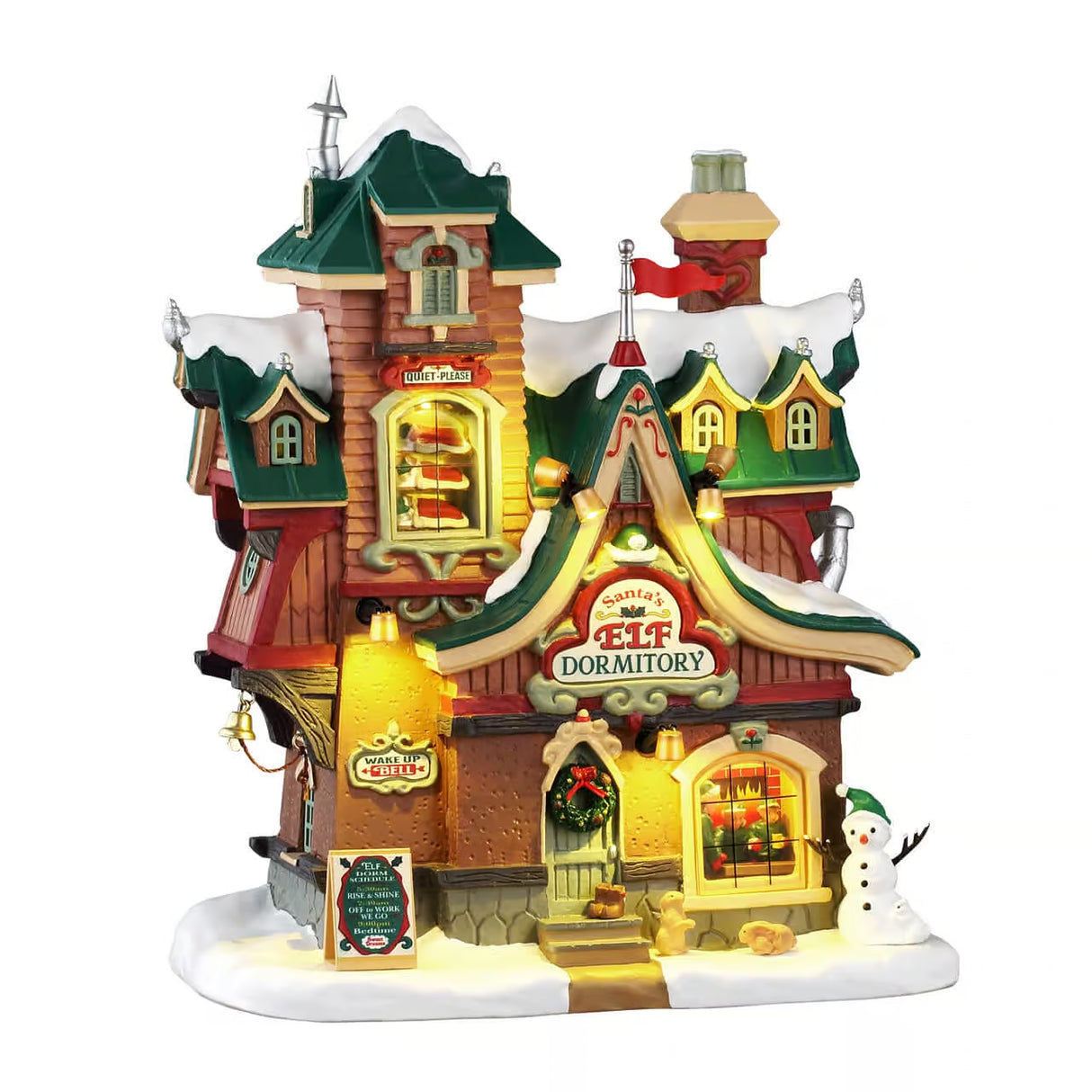 Lemax Santa's Wonderland 22.9cm Santa's Elf Dormitory Village Scene - 65533