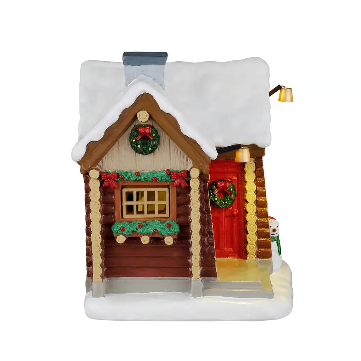 Lemax Vail Village 12.2cm Snowshoe Cabin Christmas Village Scene - 64680