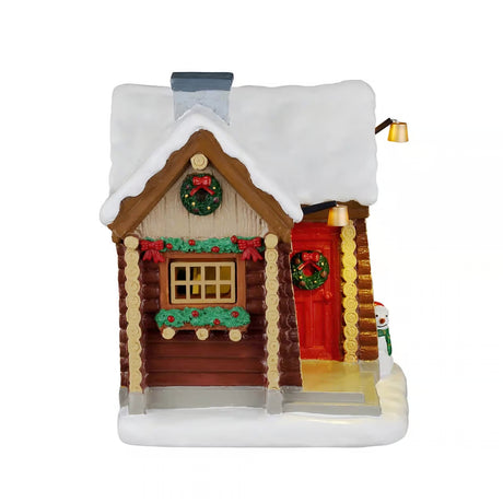 Lemax Vail Village 12.2cm Snowshoe Cabin Christmas Village Scene - 64680