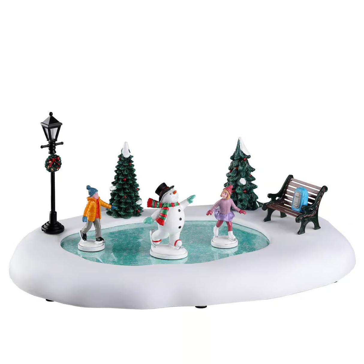 Lemax Vail Village 13.5cm Frosty Goes Ice Skating Christmas Village Scene - 24951