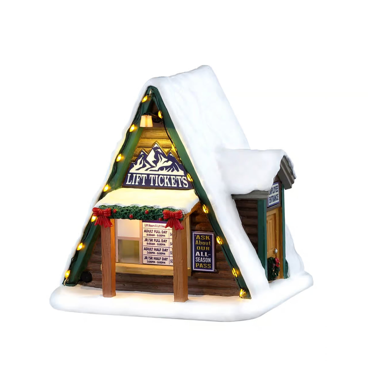 Lemax Vail Village 13.5cm Lift Ticket Booth Christmas Village Scene - 64682