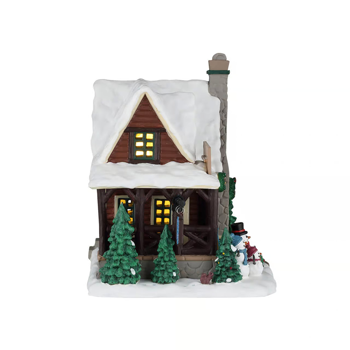 Lemax Vail Village 16cm Cozy Forest Cabin Village Scene - 65535