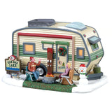 Lemax Vail Village 17.7cm High Rock Lake Trailer Village Scene - 85322
