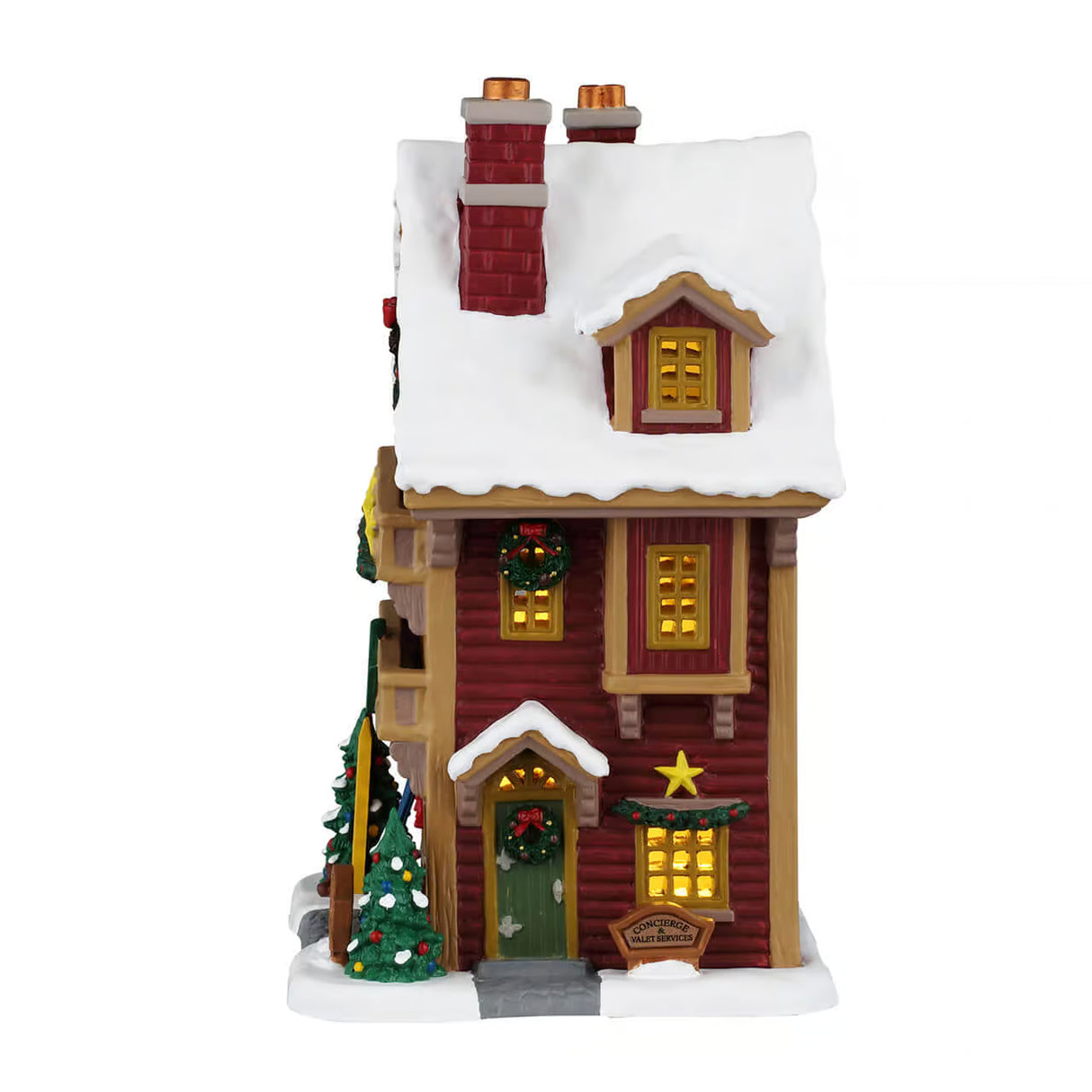 Lemax Vail Village 21cm Mountain View Hotel Village Scene - 65579