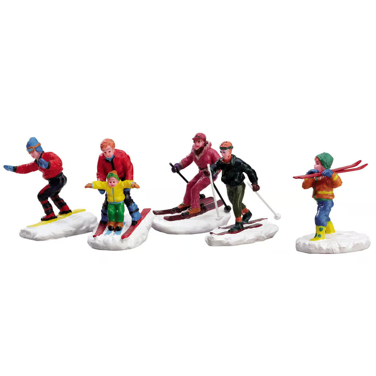 Lemax Vail Village 5.8cm Winter Fun Figures - (Set of 5)  - 92357