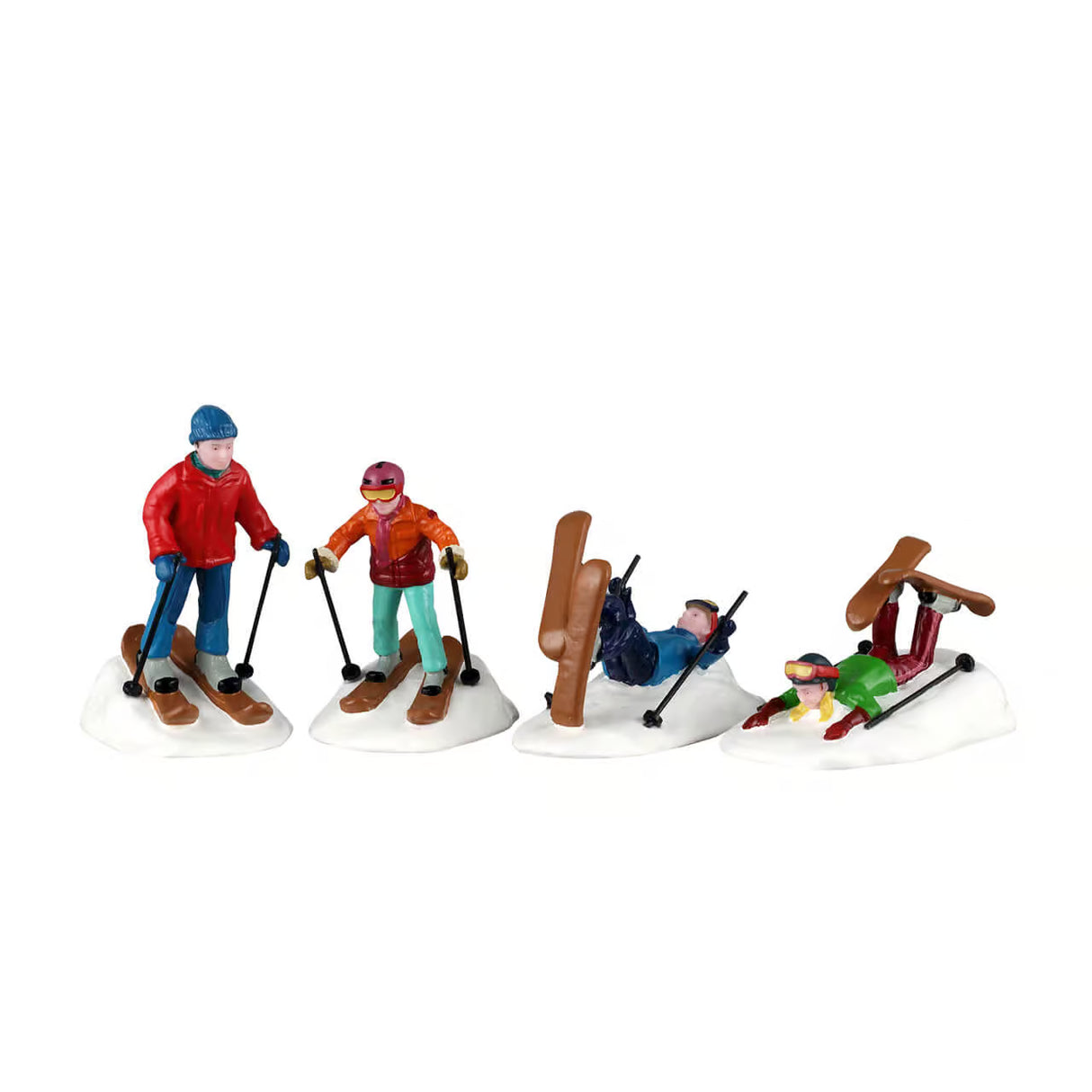 Lemax Vail Village 7cm Ski School Lessons Figures - (Set of 4) - 62632