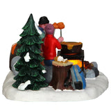 Lemax Vail Village 8cm Campfire Fondue Christmas Village Scene - 34625