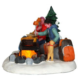 Lemax Vail Village 8cm Campfire Fondue Christmas Village Scene - 34625