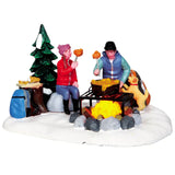Lemax Vail Village 8cm Campfire Fondue Christmas Village Scene - 34625