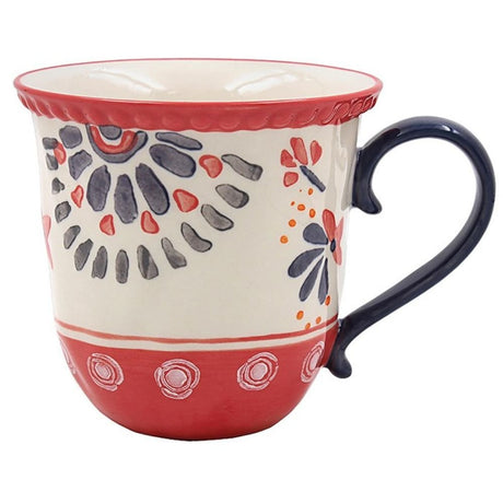 Leonardo Collection 10cm Tuscany Hand Painted Floral Mug Petal - Old Railway Line Garden Centre