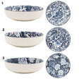 Leonardo Collection Large Tuscany Dark Blue Fleur Bowl (Choice of 3) - Old Railway Line Garden Centre