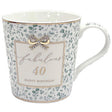 Leonardo Hearts Design Mug 40th Birthday - Old Railway Line Garden Centre