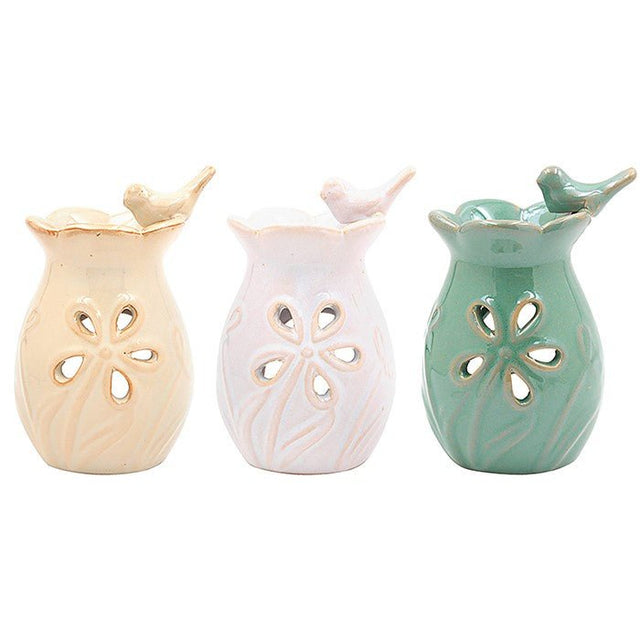 Leser & Pavey 11cm Bird Ceramic Oil Burner - (Choice of 3) - Old Railway Line Garden Centre