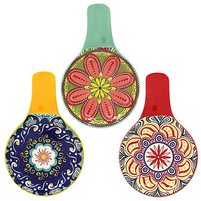 Leser & Pavey 12cm Tuscany Spoon Rest - Bright - (Choice of 3) - Old Railway Line Garden Centre