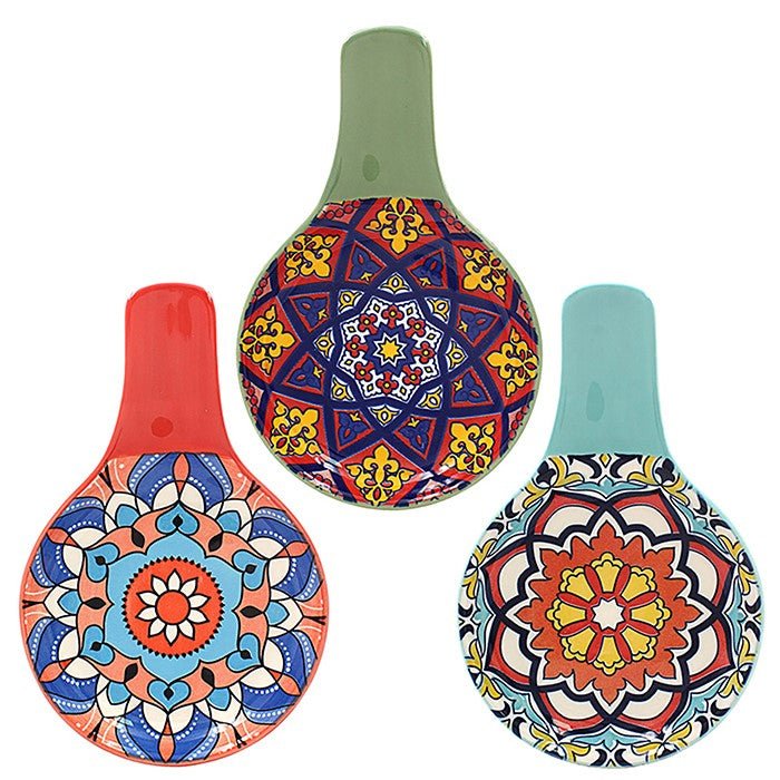 Leser & Pavey 12cm Tuscany Spoon Rest - Pastel - (Choice of 3) - Old Railway Line Garden Centre