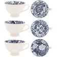 Leser & Pavey 15cm Tuscany Fleur Bowl Mug - Dark Blue - (Choice of 3) - Old Railway Line Garden Centre