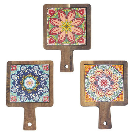 Leser & Pavey 18cm Swirl Small Cutting Board - (Choice of 3) - Old Railway Line Garden Centre