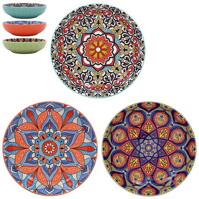 Leser & Pavey 22cm Tuscany Deco Large Bowl - (Choice of 3) - Old Railway Line Garden Centre