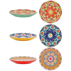Leser & Pavey 2cm Tuscany Mandala Small Plate - Bright - (Choice of 3) - Old Railway Line Garden Centre