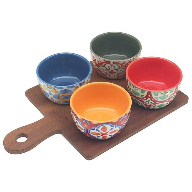 Leser & Pavey 32cm Tuscany Bowls on Tray - (Set of 4) - Old Railway Line Garden Centre