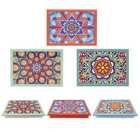 Leser & Pavey 44cm Mandala Laptray - Bright - (Choice of 3) - Old Railway Line Garden Centre