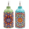 Leser & Pavey Tuscany Mandala Oil Bottle - Blues - (Choice of 2) - Old Railway Line Garden Centre