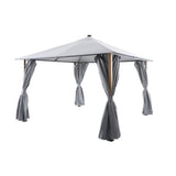 LG Outdoor Sanctuary 4x3m Oak Gazebo with Lights