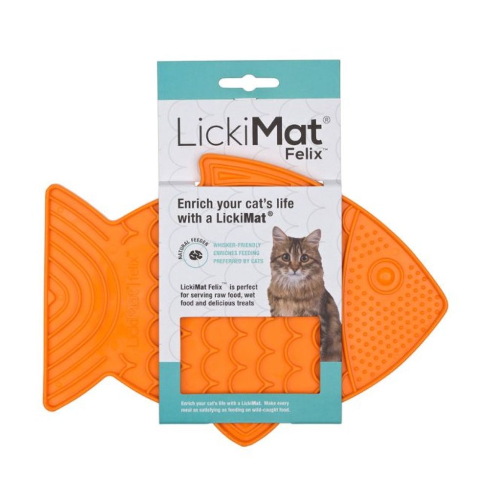 LickiMat Cat Classic Felix Orange