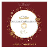 Life Charms 'Amazing Mum' Silver Bracelet
