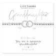 Life Charms 'Gorgeous Granddaughter' Bracelet - Old Railway Line Garden Centre