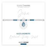Life Charms June Birthstone Bracelet