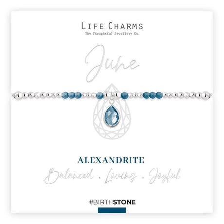 Life Charms June Birthstone Bracelet