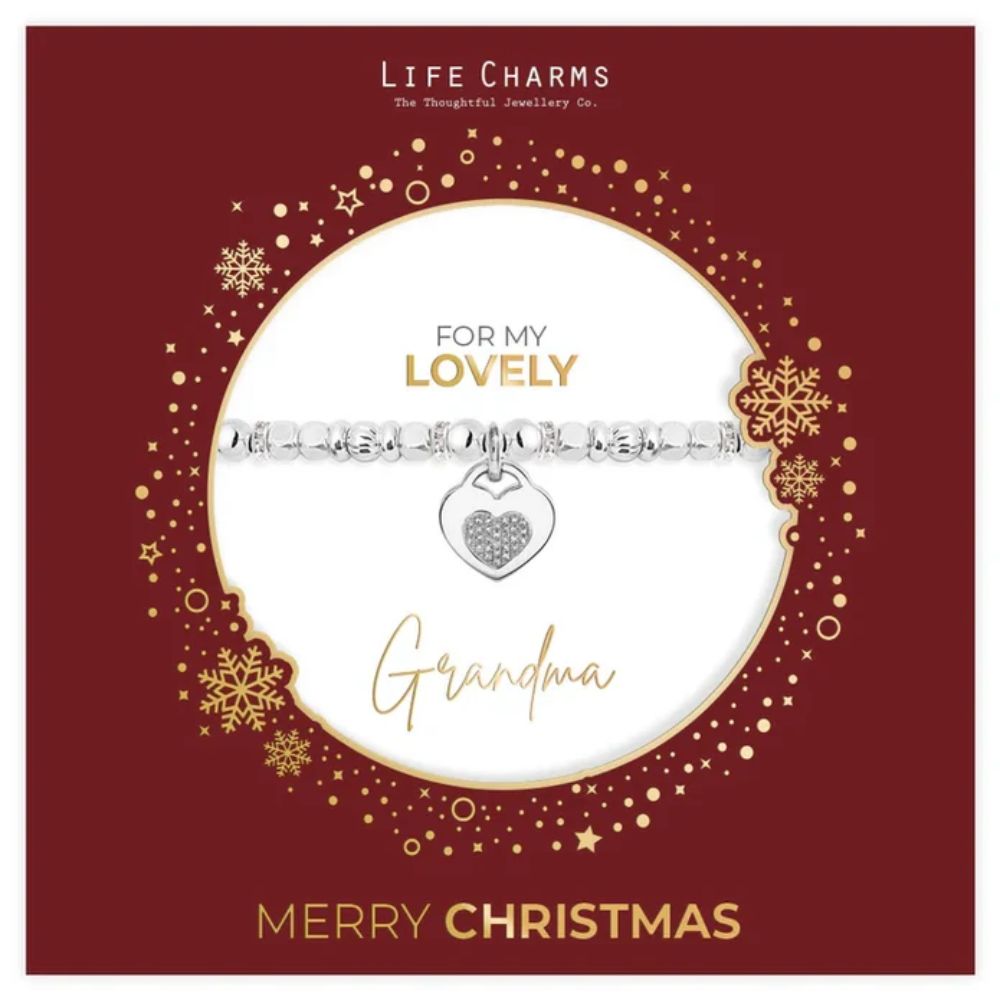 Life Charms 'Lovely Grandma' Silver Bracelet