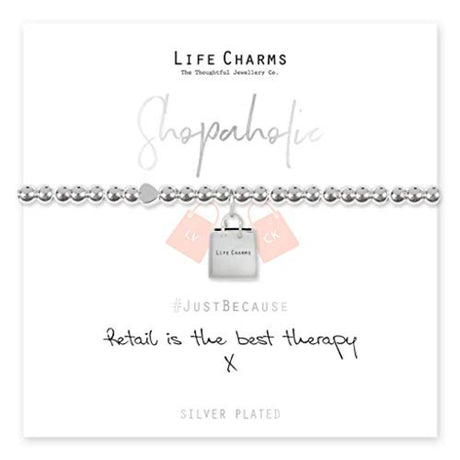 Life Charms 'Retail is the Best Therapy' Bracelet - Old Railway Line Garden Centre