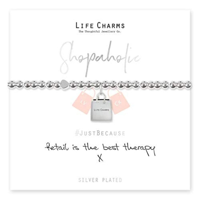 Life Charms 'Retail is the Best Therapy' Bracelet - Old Railway Line Garden Centre