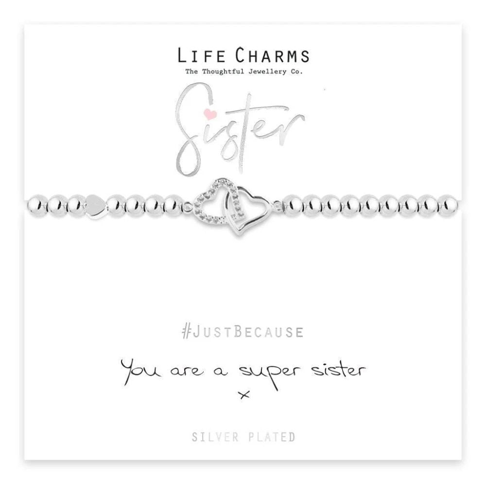 Life Charms 'Super Sister' Bracelet
