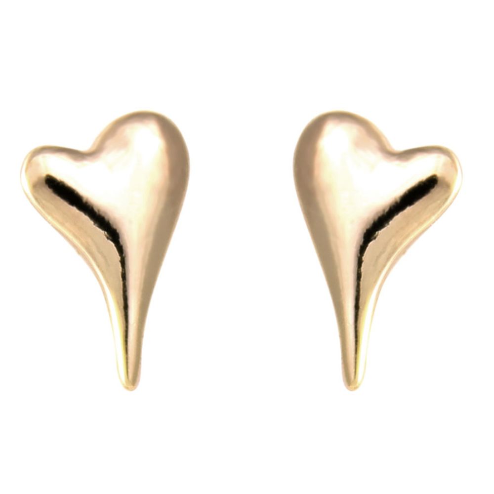 Lila Jewellery Rose Gold Heart Earrings