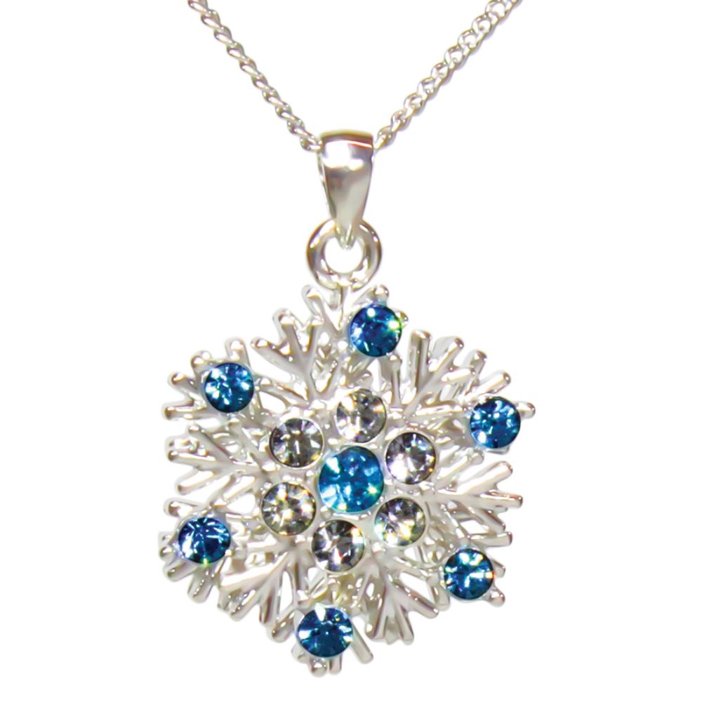 Lila Jewellery Snowflake Pendant Necklace