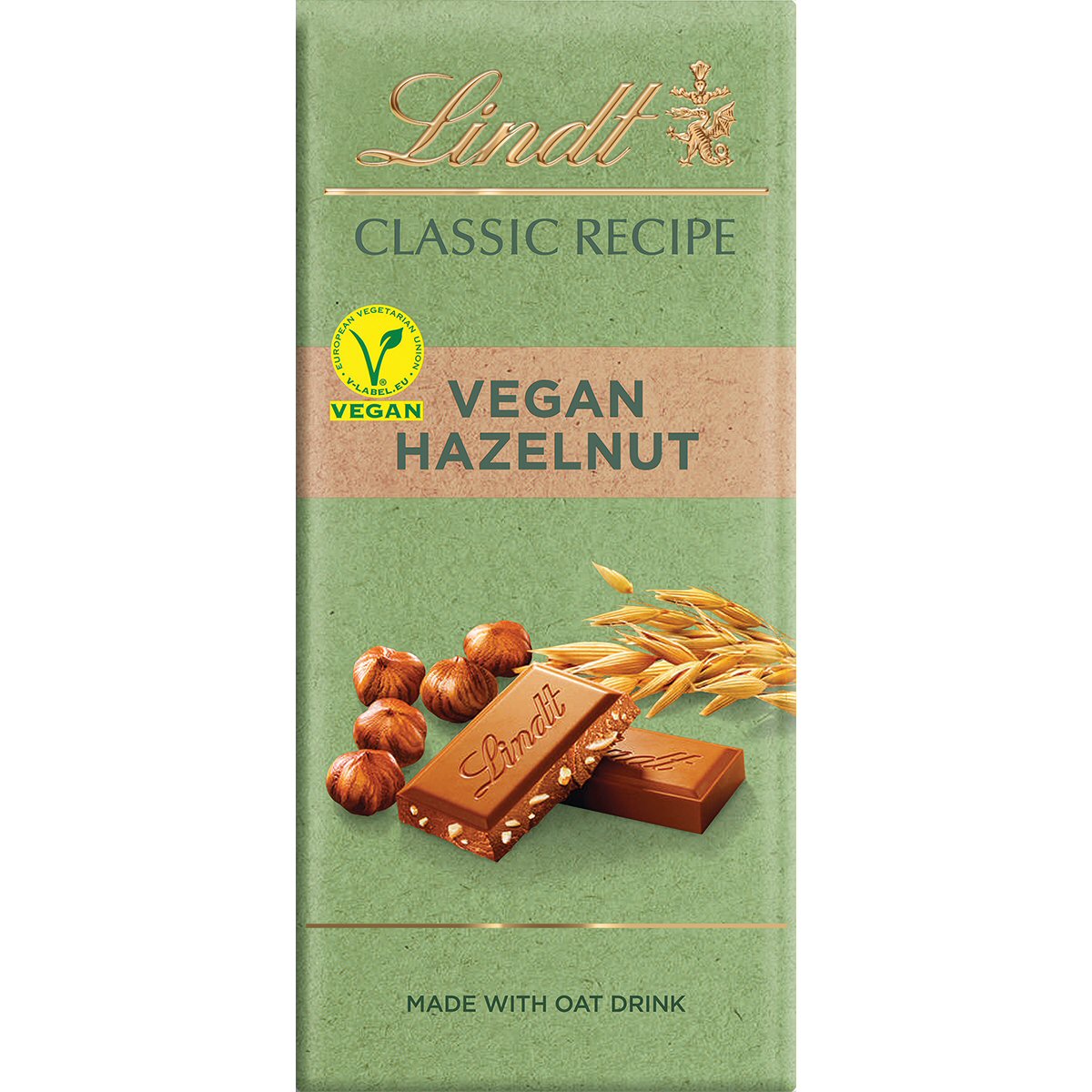 Lindt 100g Classic Vegan Hazelnut Chocolate