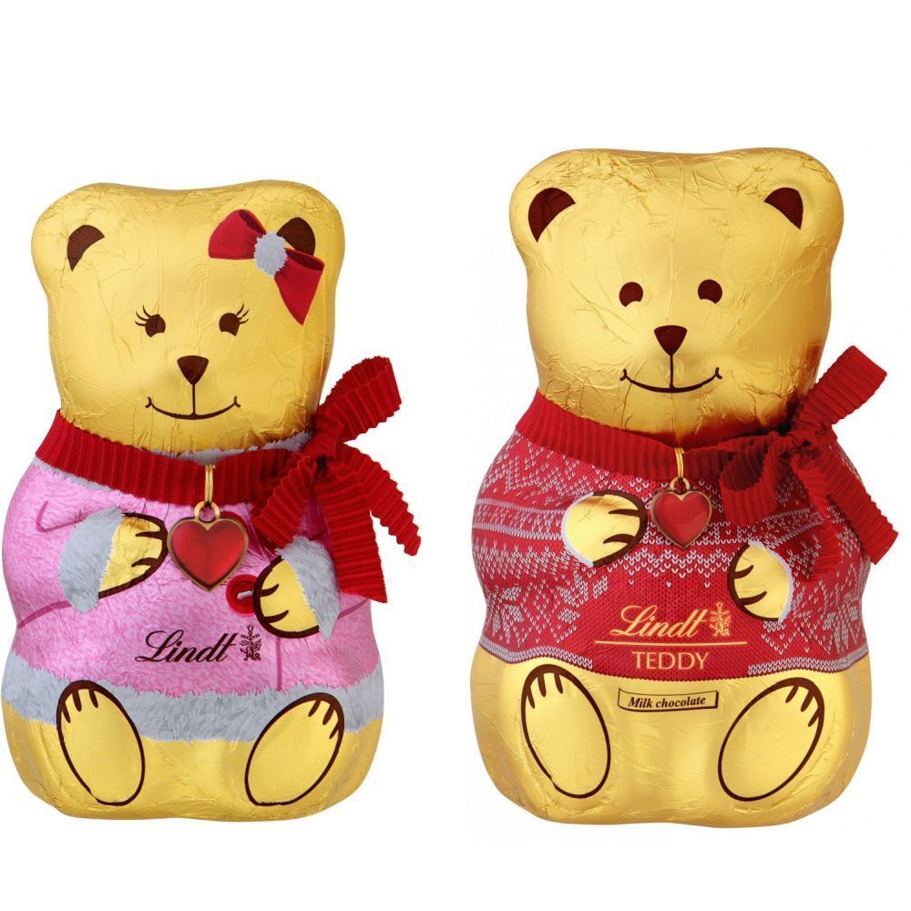 Lindt 100g Mr or Mrs Teddy Chocolate (Choice of 2)